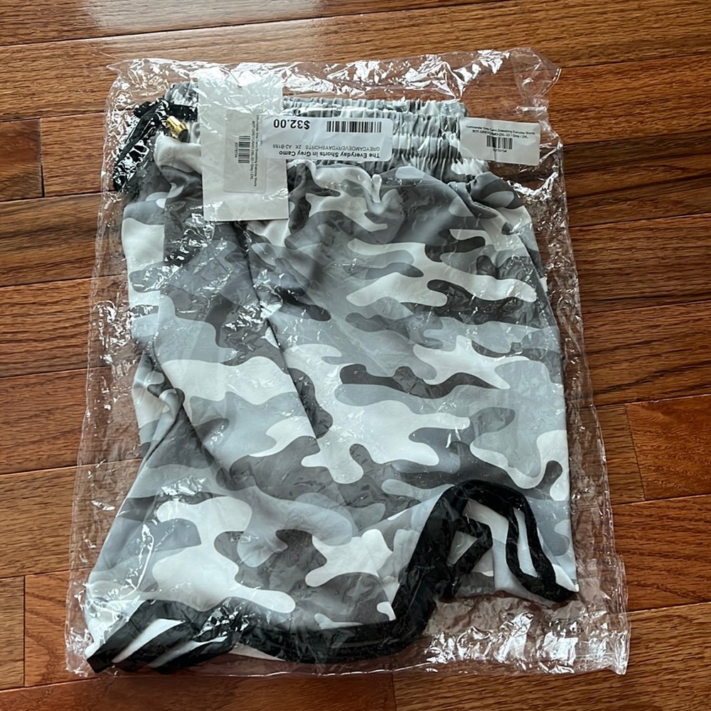 Commander Grey Camo Drawstring Everyday Shorts